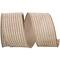 JAM Paper 2.5" x 10yd. Linen Wired Thin Stripe Ribbon